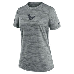 Houston Texans Women's Sideline Velocity Dri-FIT T-Shirt Gray | Nike for Sale