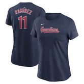 José Ramírez Cleveland Guardians Nike Women's Cooperstown Collection Fuse Name & Number T-Shirt - MLB