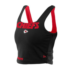Kansas City Chiefs New Era Women's Reversible Cropped Sport Classics Tank Top Red/Black | NFL