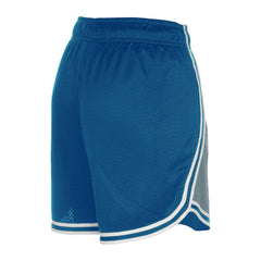 Detroit Lions New Era Women's Sport Classics Mesh Shorts Silver/Blue | NFL