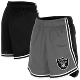 Las Vegas Raiders New Era Women's Sport Classics Mesh Shorts Silver/Black | NFL
