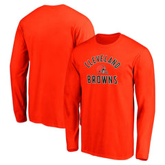 Cleveland Browns Team Arc Knockout Long Sleeve T-Shirt Orange | Fanatics