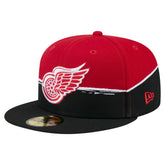 Detroit Red Wings New Era Vintage Color Dip 59FIFTY Fitted Hat - Black/Red - NHL