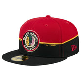 Chicago Blackhawks New Era Vintage Color Dip 59FIFTY Fitted Hat - Black/Red - NHL