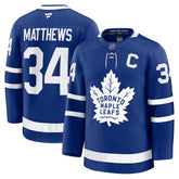 Auston Matthews Toronto Maple Leafs Fanatics Captain Patch Home Premium Jersey - Blue - NHL