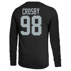 Maxx Crosby Las Vegas Raiders Majestic Threads Name & Number Non-Distressed Long Sleeve T-Shirt Black | NFL