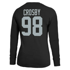 Maxx Crosby Las Vegas Raiders Majestic Threads Women's Player Name & Number Long Sleeve T-Shirt Black | NFL