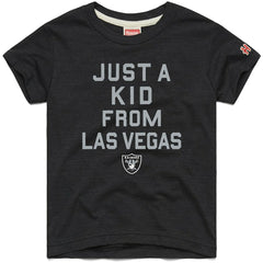 Las Vegas Raiders Homage Youth Just a Kid Tri-Blend T-Shirt Black | NFL
