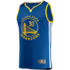 Stephen Curry Golden State Warriors Fast Break Replica Jersey Icon Editi- Royal - NBA