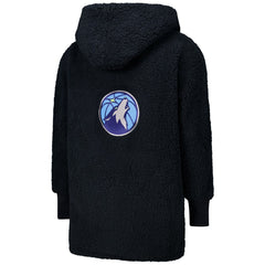 The Best Lounger in the World By Jill Martin Minnesota Timberwolves Unisex Navy Oversized Open-Front Hoodie Sweater - NBA