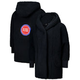 The Best Lounger in the World By Jill Martin Detroit Pistons Unisex Black Oversized Open-Front Hoodie Sweater - NBA