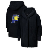 The Best Lounger in the World By Jill Martin Indiana Pacers Unisex Black Oversized Open-Front Hoodie Sweater - NBA