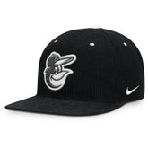 Baltimore Orioles Nike Pro Corduroy Structured Snapback Hat - MLB