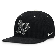 Athletics Nike Pro Corduroy Structured Snapback Hat - MLB