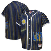 Golden State Warriors x DANNIJO Women's Fashion Baseball Jersey Blue - NBA