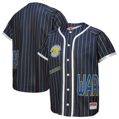 Golden State Warriors x DANNIJO Women's Fashion Baseball Jersey Blue - NBA