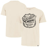 Boston Bruins '47 Poke Check Franklin T-Shirt - Cream - NHL