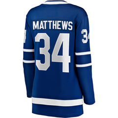 Auston Matthews Toronto Maple Leafs Fanatics Women's Captain Patch Home Breakaway Player Jersey - Blue - NHL