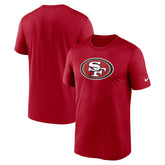 San Francisco 49ers Primetime Legend Logo Performance T-Shirt Scarlet | Nike for Sale