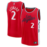 Kawhi Leonard LA Clippers Fast Break Replica Player Jersey Statement Edition Red - NBA