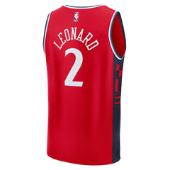 Kawhi Leonard LA Clippers Fast Break Replica Player Jersey Statement Edition Red - NBA
