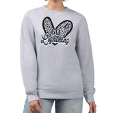 Tampa Bay Lightning G-III 4Her by Carl Banks Women's Animal Print Heart Fleece Pullover Sweatshirt - Heather Gray - NHL