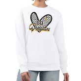 Pittsburgh Penguins G-III 4Her by Carl Banks Women's Animal Print Heart Fleece Pullover Sweatshirt - White - NHL