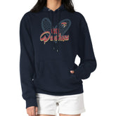 Florida Panthers G-III 4Her by Carl Banks Women's Animal Print Heart Fleece Pullover Hoodie - Navy - NHL