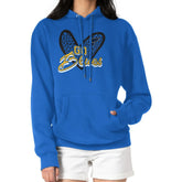 St. Louis Blues G-III 4Her by Carl Banks Women's Animal Print Heart Fleece Pullover Hoodie - Blue - NHL