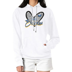 Buffalo Sabres G-III 4Her by Carl Banks Women's Animal Print Heart Fleece Pullover Hoodie - White - NHL