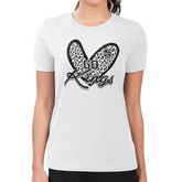 Los Angeles Kings G-III 4Her by Carl Banks Women's Super-Slim Fit Lightweight Animal Print Heart T-Shirt - White - NHL