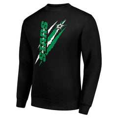 Dallas Stars Starter Color Scratch Pullover Sweatshirt - Black - NHL
