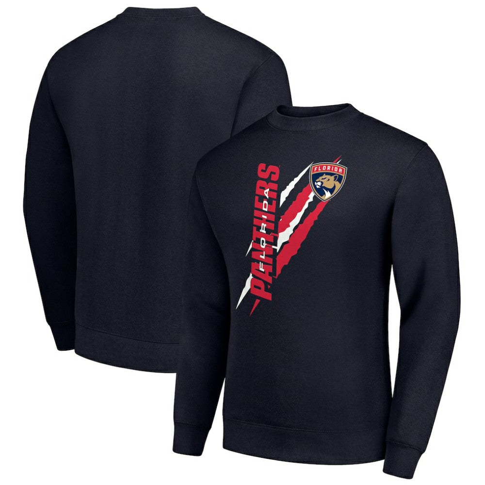 Florida Panthers Starter Color Scratch Pullover Sweatshirt - Navy - NHL