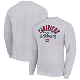 Montreal Canadiens Starter Stick And Puck Logo Fleece Pullover Sweatshirt - Heather Gray - NHL