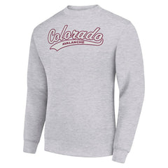 Colorado Avalanche Starter Tailsweep City Pullover Sweatshirt - Heather Gray - NHL
