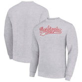 Washington Capitals Starter Tailsweep City Pullover Sweatshirt - Heather Gray - NHL