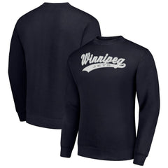 Winnipeg Jets Starter Tailsweep City Pullover Sweatshirt - Navy - NHL