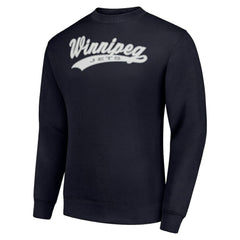 Winnipeg Jets Starter Tailsweep City Pullover Sweatshirt - Navy - NHL