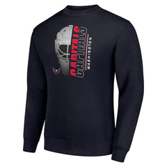 Washington Capitals Starter Half Helmet Team Logo Pullover Sweatshirt - Navy - NHL