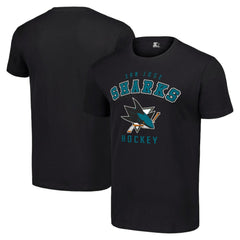 San Jose Sharks Starter Logo T-Shirt - Black - NHL