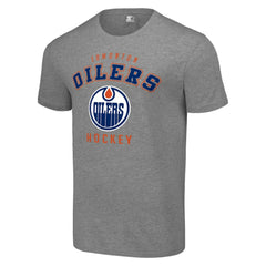 Edmonton Oilers Starter Logo T-Shirt - Heather Gray - NHL