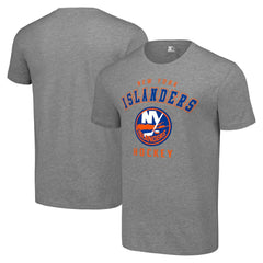 New York Islanders Starter Logo T-Shirt - Heather Gray - NHL