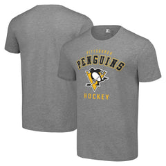 Pittsburgh Penguins Starter Logo T-Shirt - Heather Gray - NHL