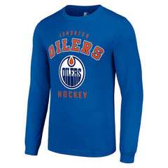 Edmonton Oilers Starter Logo Long Sleeve T-Shirt - Royal - NHL