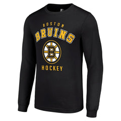 Boston Bruins Starter Logo Long Sleeve T-Shirt - Black - NHL