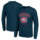 Montreal Canadiens Starter Logo Long Sleeve T-Shirt - Navy - NHL