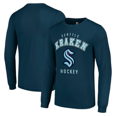 Seattle Kraken Starter Logo Long Sleeve T-Shirt - Navy - NHL
