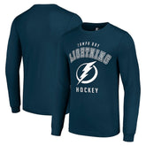 Tampa Bay Lightning Starter Logo Long Sleeve T-Shirt - Navy - NHL