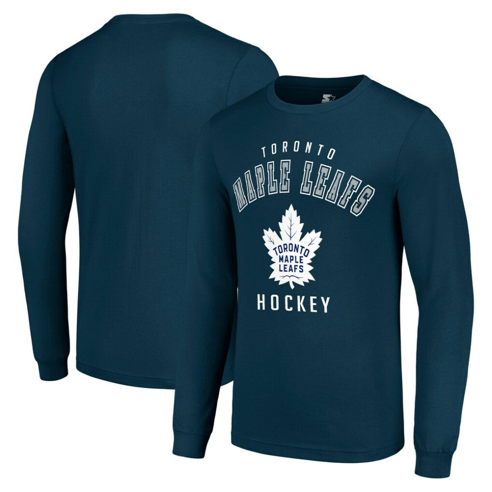Toronto Maple Leafs Starter Logo Long Sleeve T-Shirt - Navy - NHL