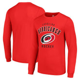 Carolina Hurricanes Starter Logo Long Sleeve T-Shirt - Red - NHL